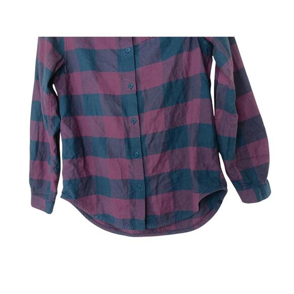 Lululemon Full Day Ahead Flannel Button Down Shirt SZ 4 - Picture 4 of 14